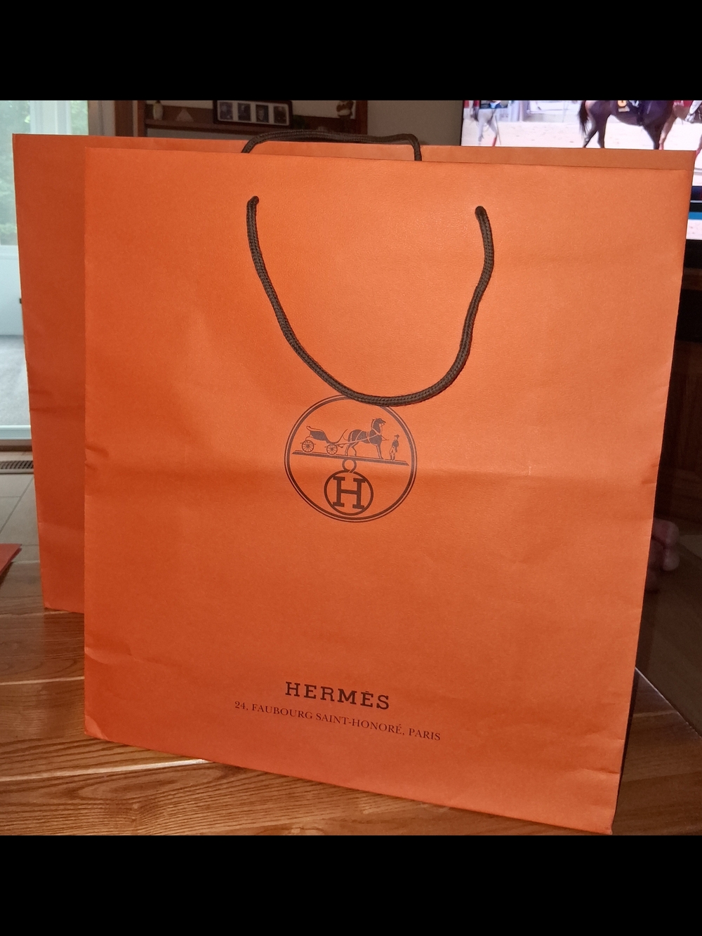 Hermes La Maison Orange Shopping Bag